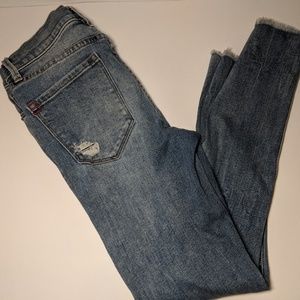 BDC Twig Crop High Rise Distressed Patch Jeans 27